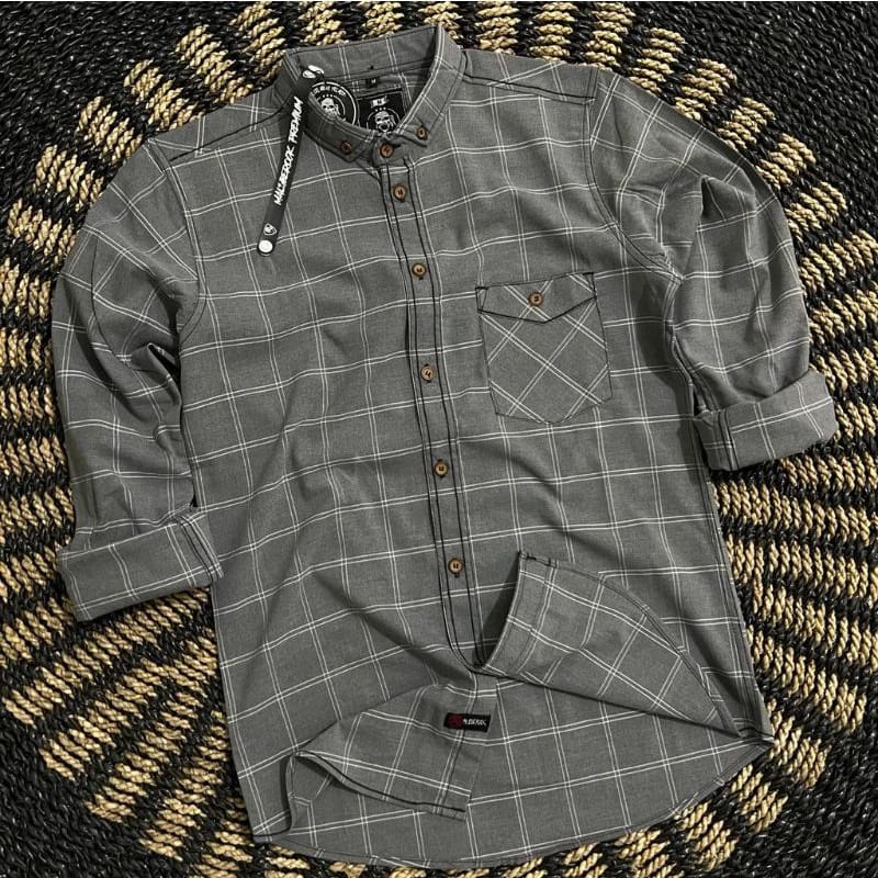baju flanel pria/kemeja kotak kotak kekinian/lengan panjang/kemeja distro/kemeja planel pria