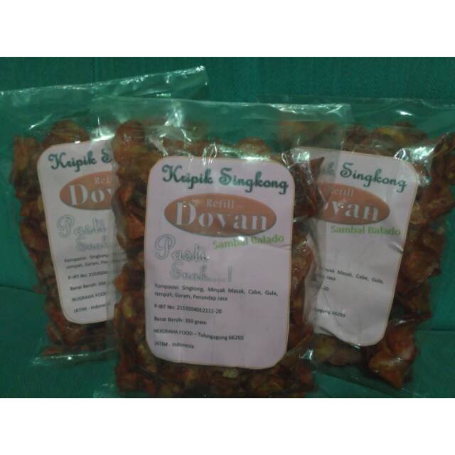 

Kripik Singkong sambal balado 300gram