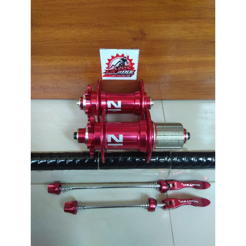 HUB FREEHUB NOVATEC 32 HOLE MERAH HITAM BIRU GOLD