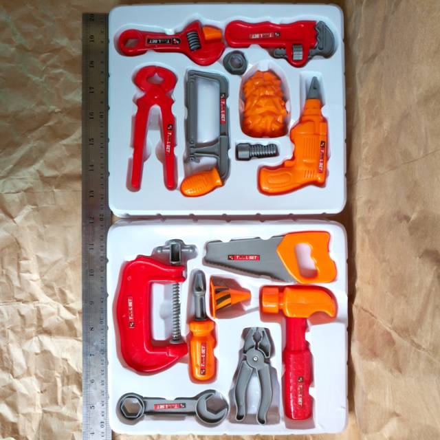 Toolset OREN Mainan Alat Pertukangan Mechanical Tool Tools Set Mekanik