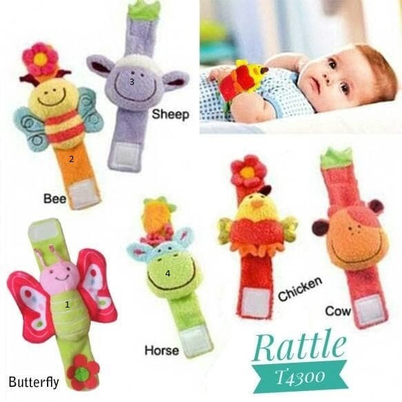 Honey Rtl11 Gelang Rattle Anak Bayi Baby Toys Bunyi Kricik Kricikan Import Mainan