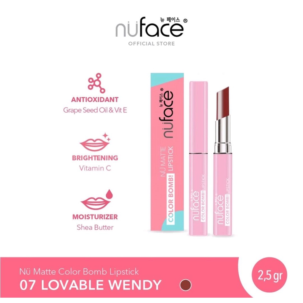 𝐑𝐀𝐃𝐘𝐒𝐀 - NuFace Color Bomb Nu Matte Lipstick