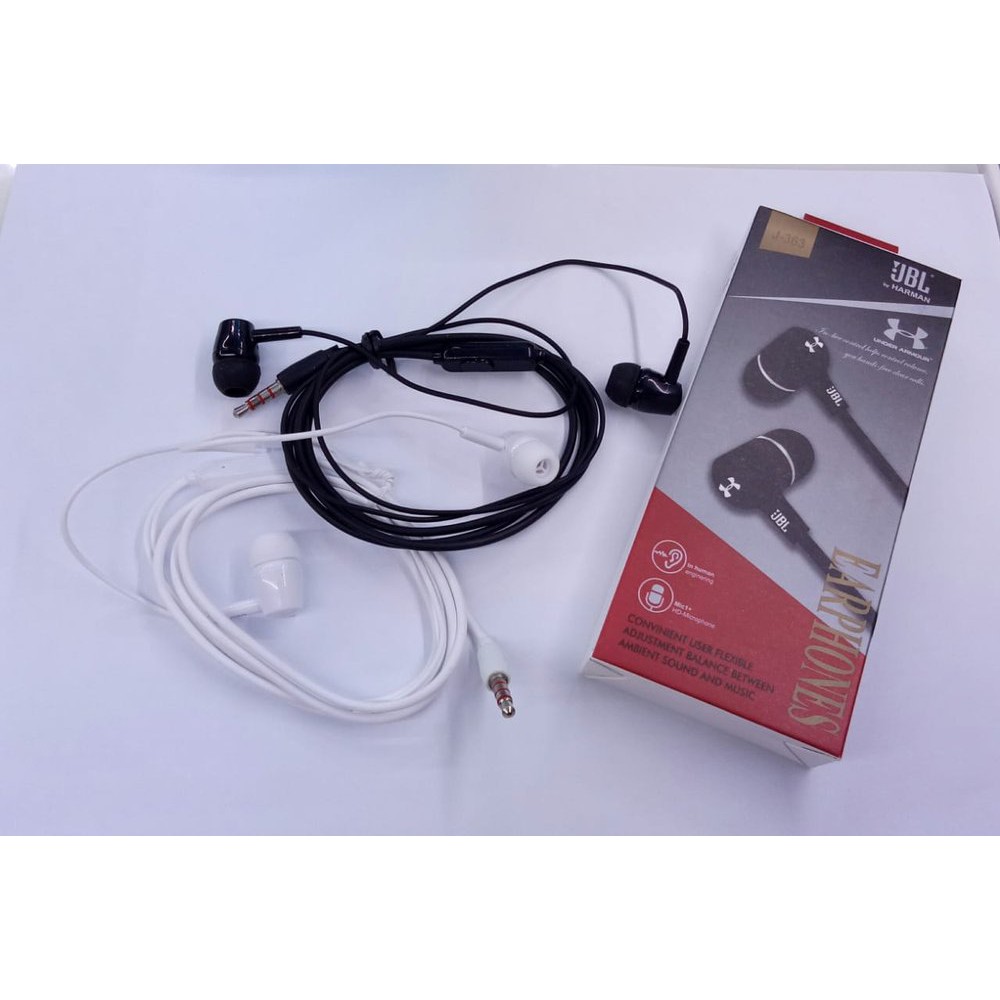 HF EARPHONE TYPE JBL J-363 Black and white