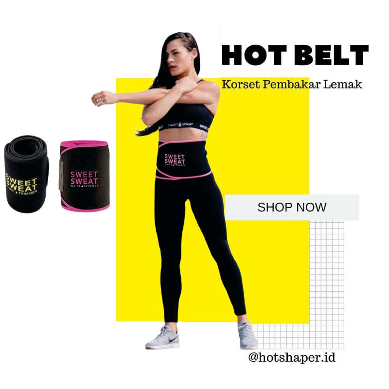 Pelangsing Perut Buncit SWEET SWEAT BELT SLIM WAIST Sabuk Neotex Korset Pelangsing Pengecil Perut Buncit Pria Wanita