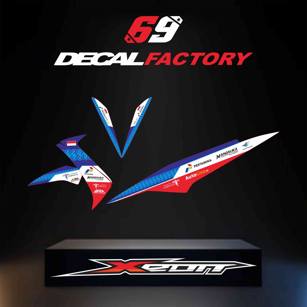 Striping XEON RC/XEON KARBU  Motif Pertamina Mandalika