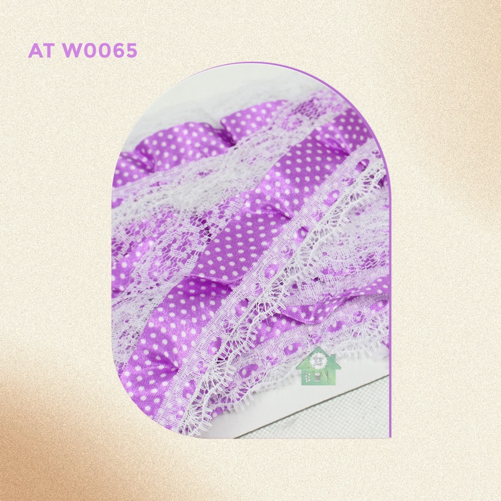 Renda Giper Bordir Baju / Rok Motif Polkadot ATW65