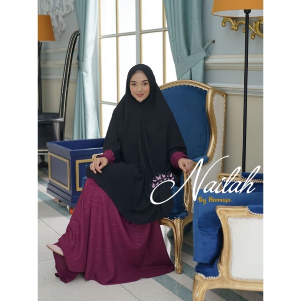 Gamis yoris caltry embos abstrak original