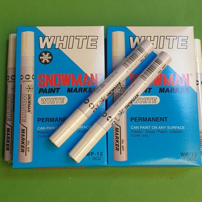 

Office & Stationery | Alat Tulis | Snowman White Marker Permanen | Best Seller