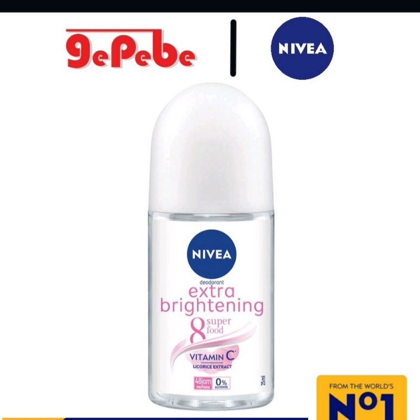 NIVEA Deodorant Extra Brightening Roll On 50ml