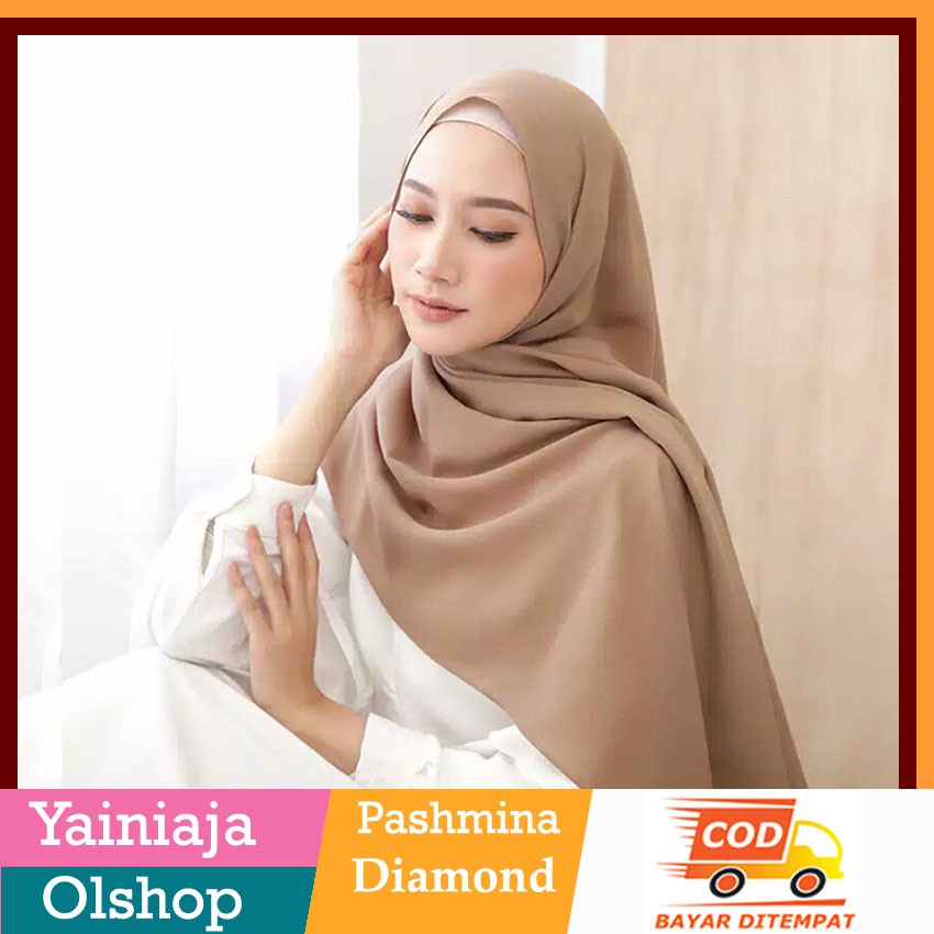 Pashmina diamond 180 cm x 75 cm pasmina jilbab fashion wanita muslim