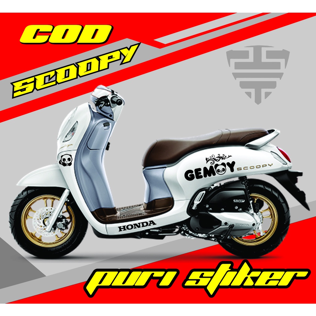 Stiker Scoopy GEMOY  Cutting Cticker Scoopy  Cutting Striping Scoopy PRESTIGE ALL SCOOPY new old