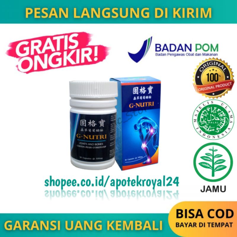 G Nutri - GNutri - G-Nutri Obat Sendi dan Tulang Atasi Persendian Otot 100% Original