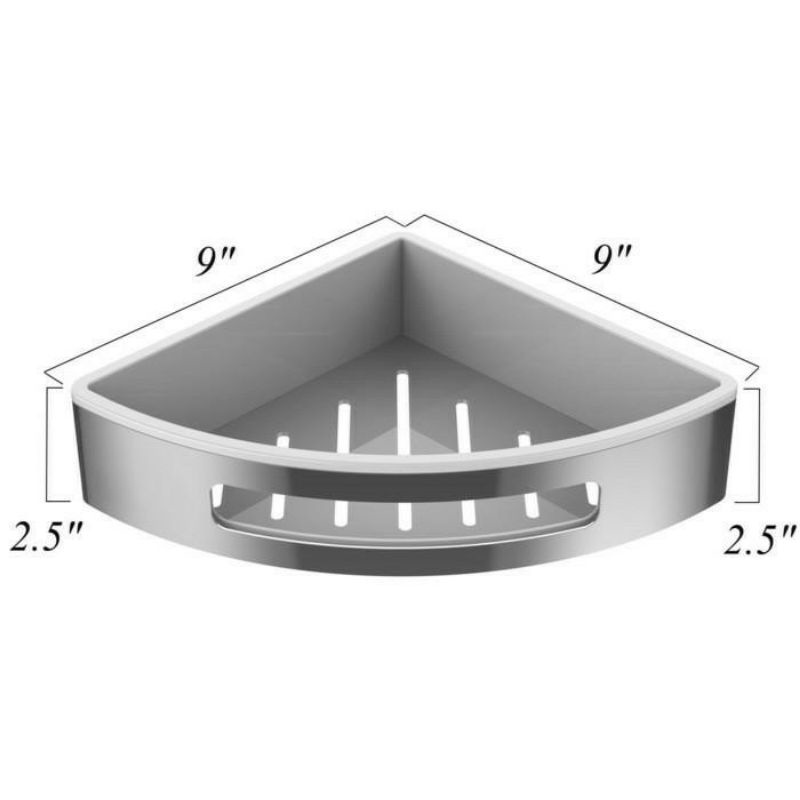 Tempat sabun sudut dinding stainless / Rak sabun dinding