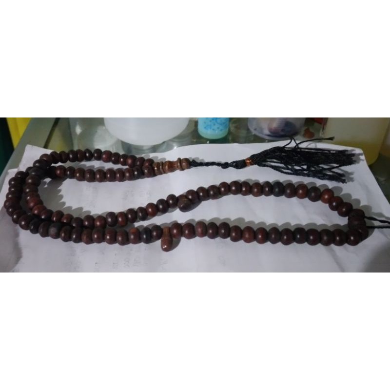 TASBIH GALIH ASEM TUA ukuran 6MM ISI 99