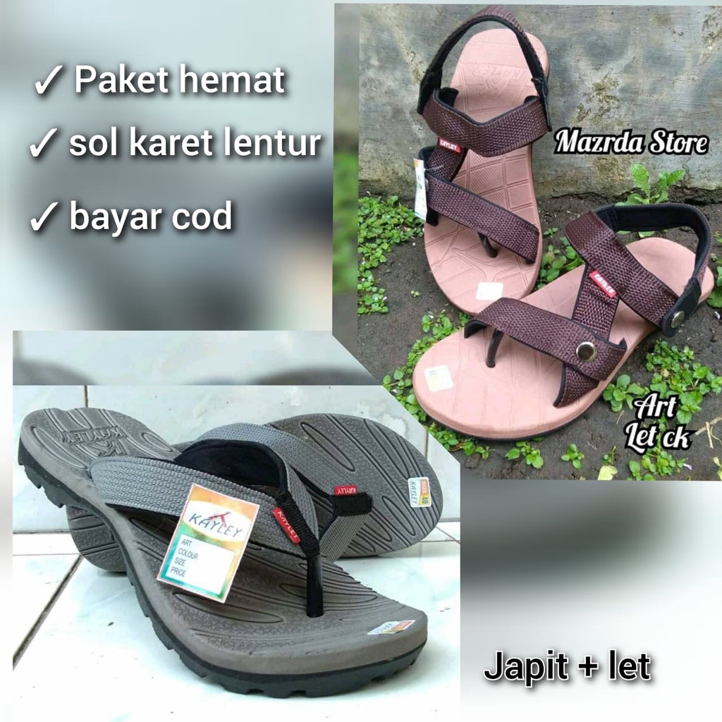 Sandal gunung beli 1 dapat 1 lagi bayar ditempat /foot