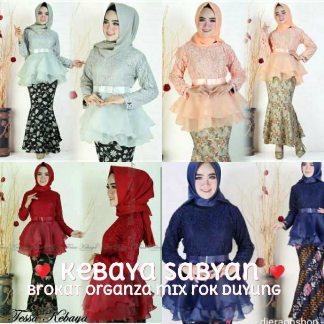 KEBAYA MODERN  SABYAN ORGANZA KEBAYA MODERN KEBAYA WISUDA KEBAYA KARTINI KEBAYA BRUKAT