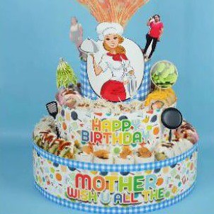 Sushi cake donut tower