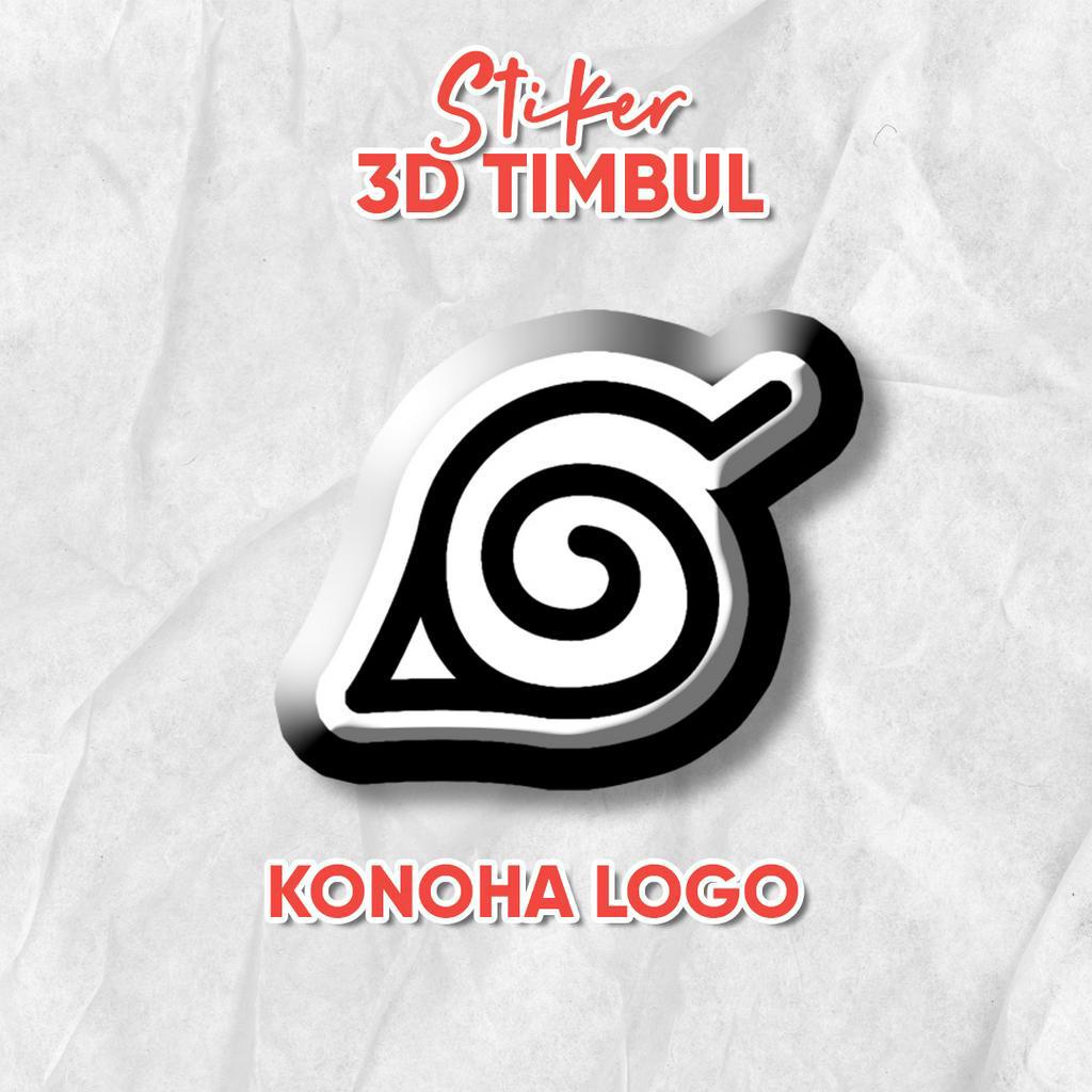 

Stiker Emblem 3D Konoha Logo / Stiker Anime Gaming Resin