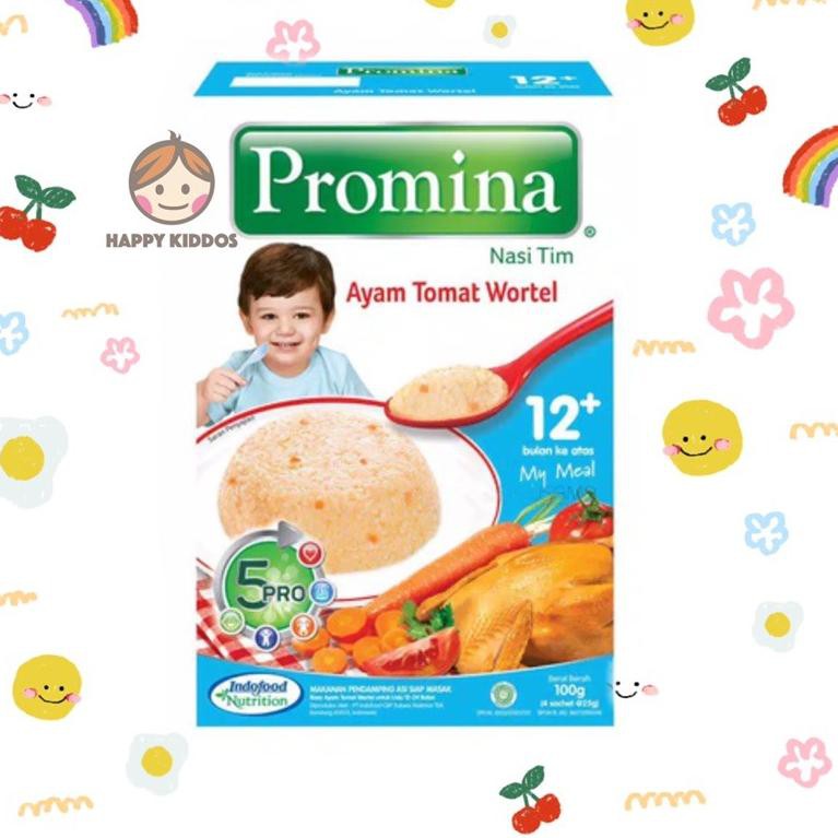 

UGB PROMO Promina Nasi Tim 12+ Ayam Tomat Wortel 100 gr / MPASI BAYIKodeR1P8