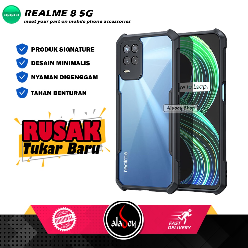 Case Realme 8 5G Armor Fusion Shockproof Transparent Premium Casing