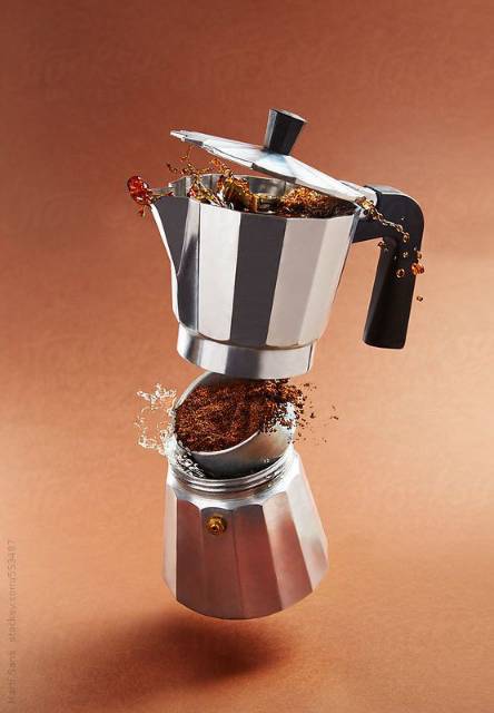 Teko Kopi Espresso Stainless Alat Penyeduh Kopi tanpa Ampas Peralatan Kopi Coffee Pot 6 Cup 300Ml