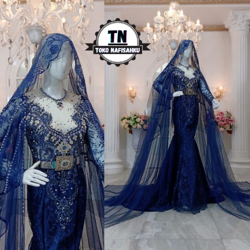 gaun pengantin slim payet | dress pengantin | gaun pengantin modern | dress wedding