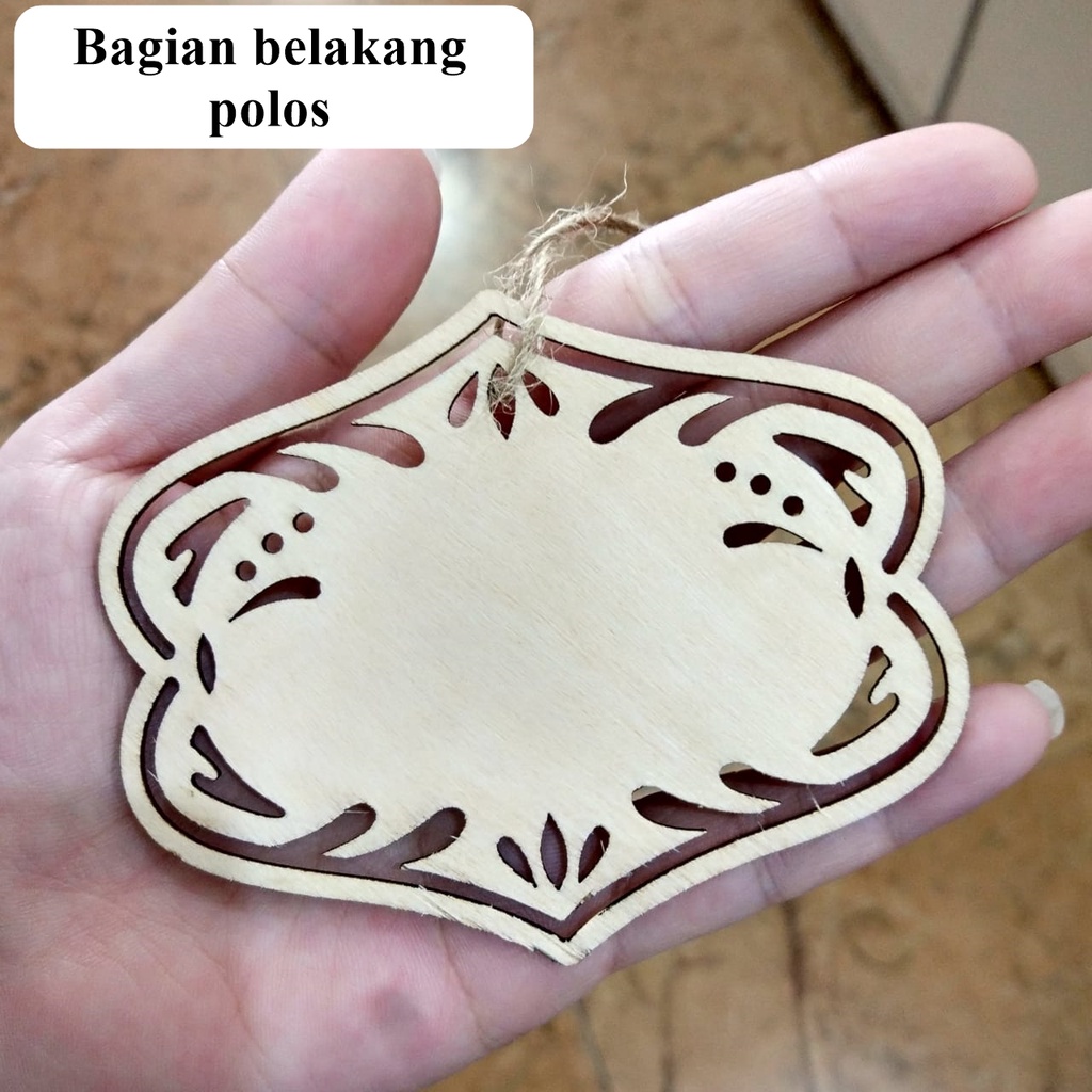 [ORGM] *IDUL FITRI* Gantungan Pajangan Kayu Tulisan Eid Mubarak Ramadan Tag Souvenir Goodie bags