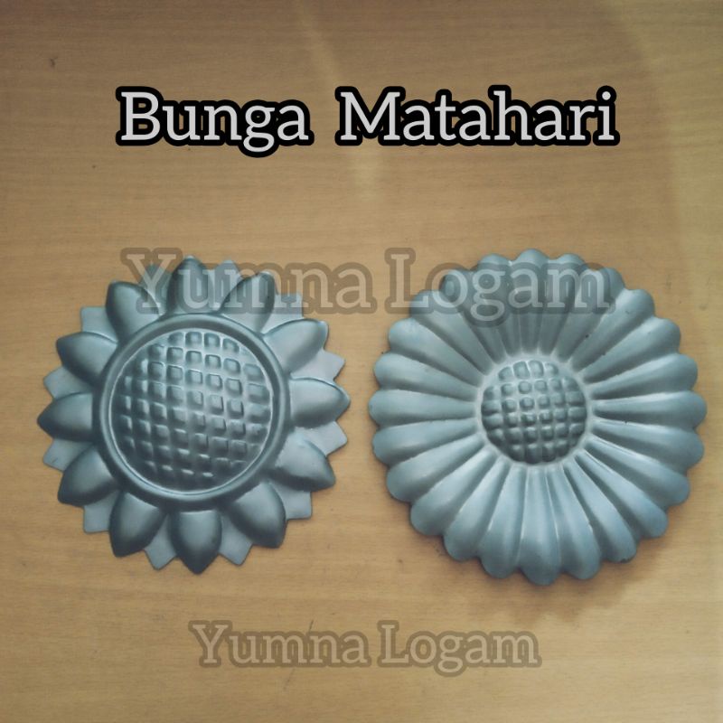 Bunga matahari kombet brontok jumbo ornamen aksesoris asesoris pagar besi