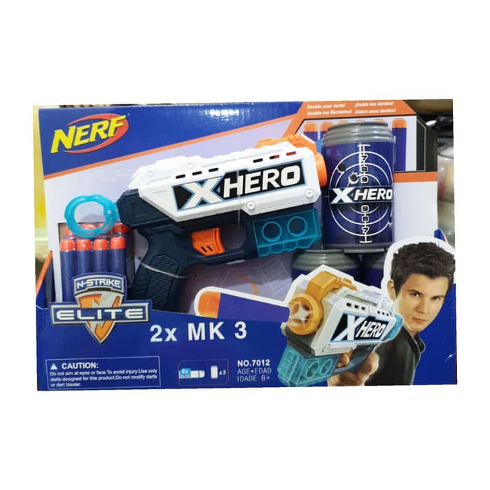 mainan anak tembakan nerf x hero