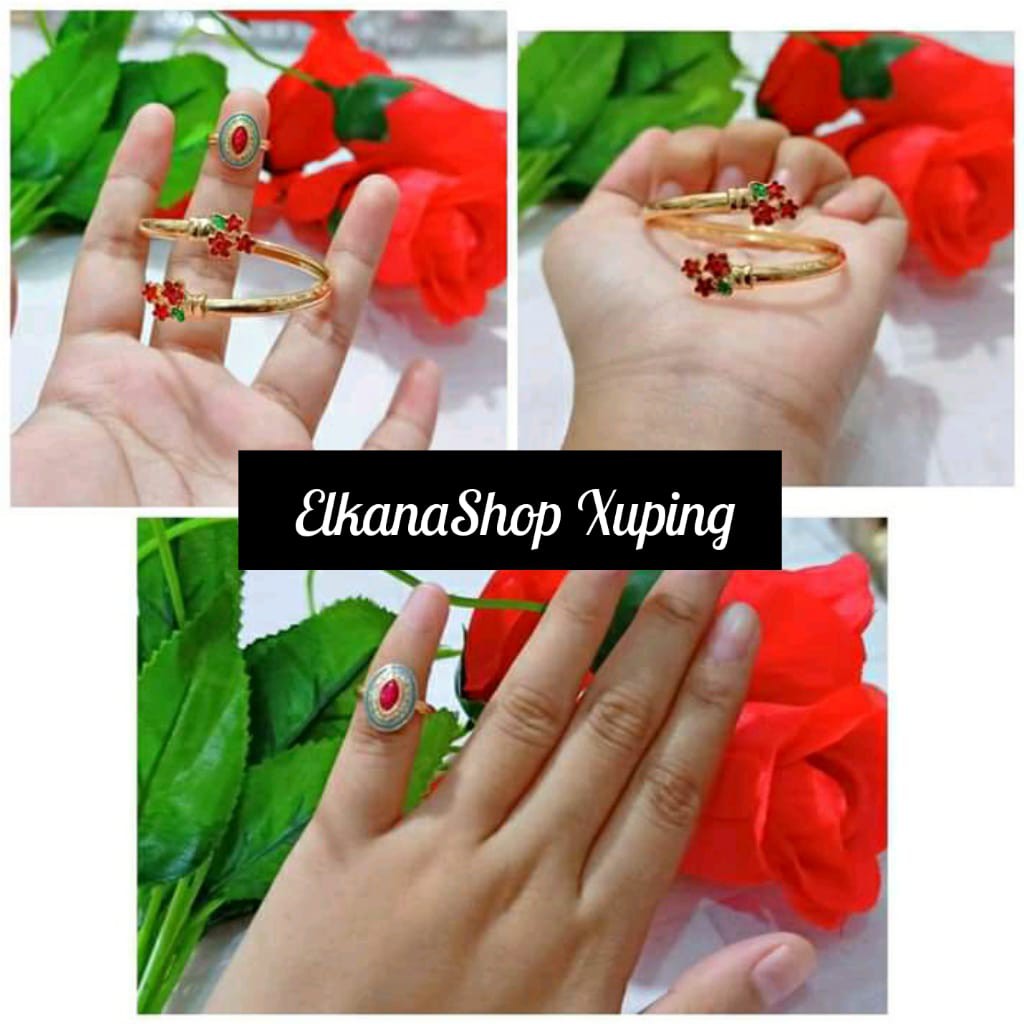 Gelang anak benggel free cincin cat xuping