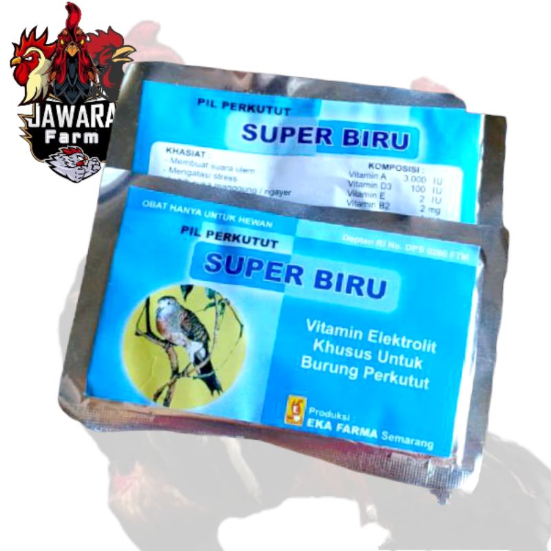 Pil Jamu Perkutut SUPER BIRU