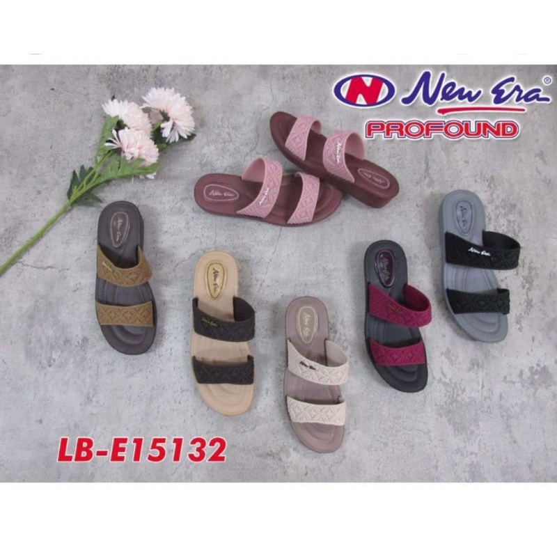 Sandal Slop Wanita trendy New era Lb E 15132 D