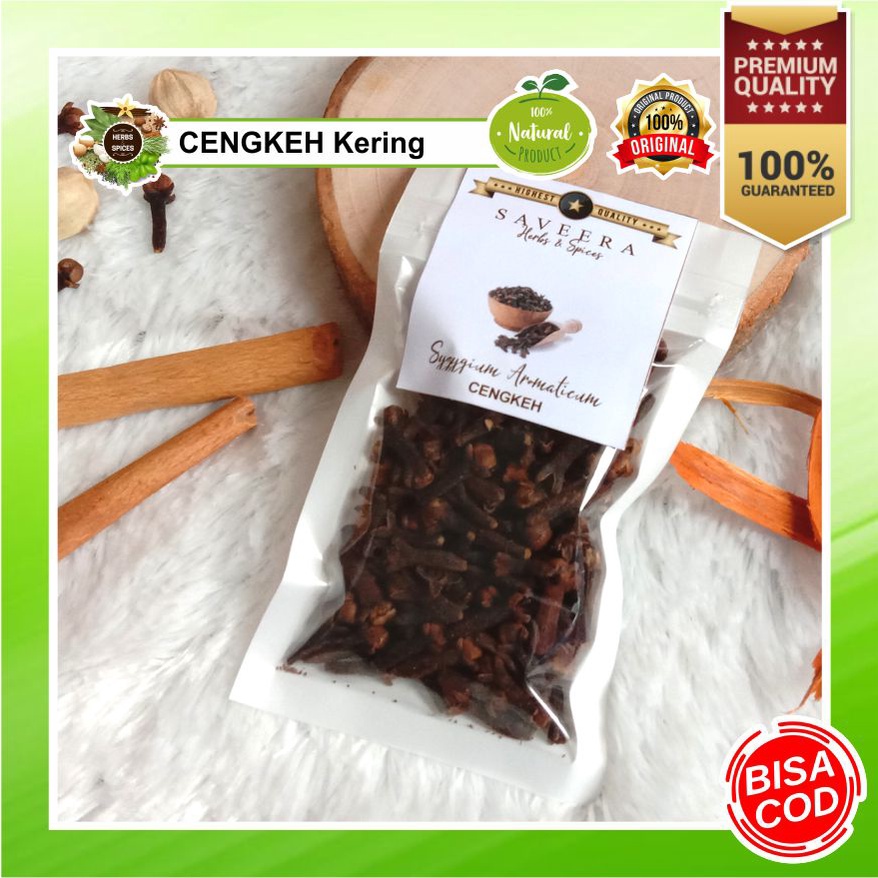 

CENGKEH / CENGKEH COKLAT / CENGKEH RAJANGAN / KERING, 100% ASLI REMPAH JSR KUALITAS PREMIUM SACHET