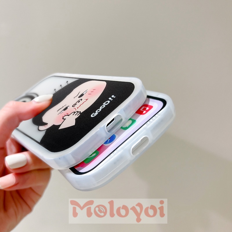 Soft Case Tpu Motif Kartun Chubby Boy 's and Girl Untuk IPhone 11 13 12 Pro Max XR 7 8 6s 6 Plus X XS Max SE 2020