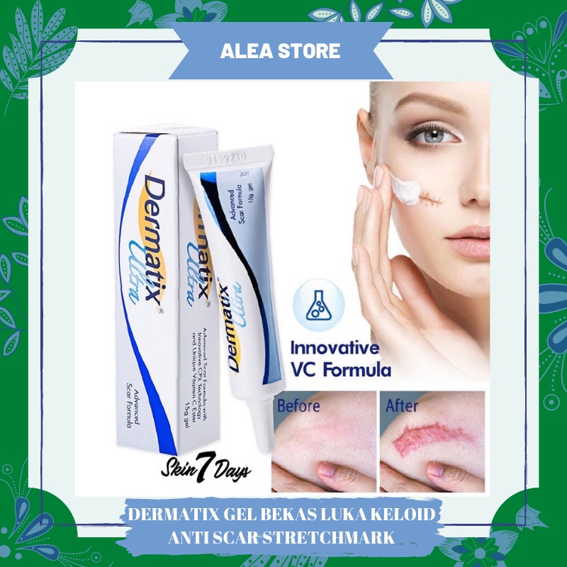 Dermatix Ultra Gel 15g Penghilang Bekas Luka / Keloid ANTI SCAR Stretchmark 15 Gram Dermatik Original