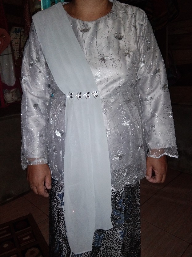 New Arrival | Nayaka Batik - Batik Couple Anjella Hauw Tulle Slendang Aplikasi Payet