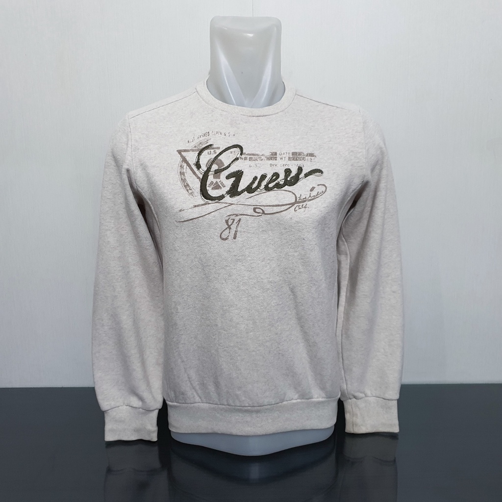 Baju Kaos Sweater Wanita GUESS - Size L sd XL - Lebar Dada 50 cm - Original 100%