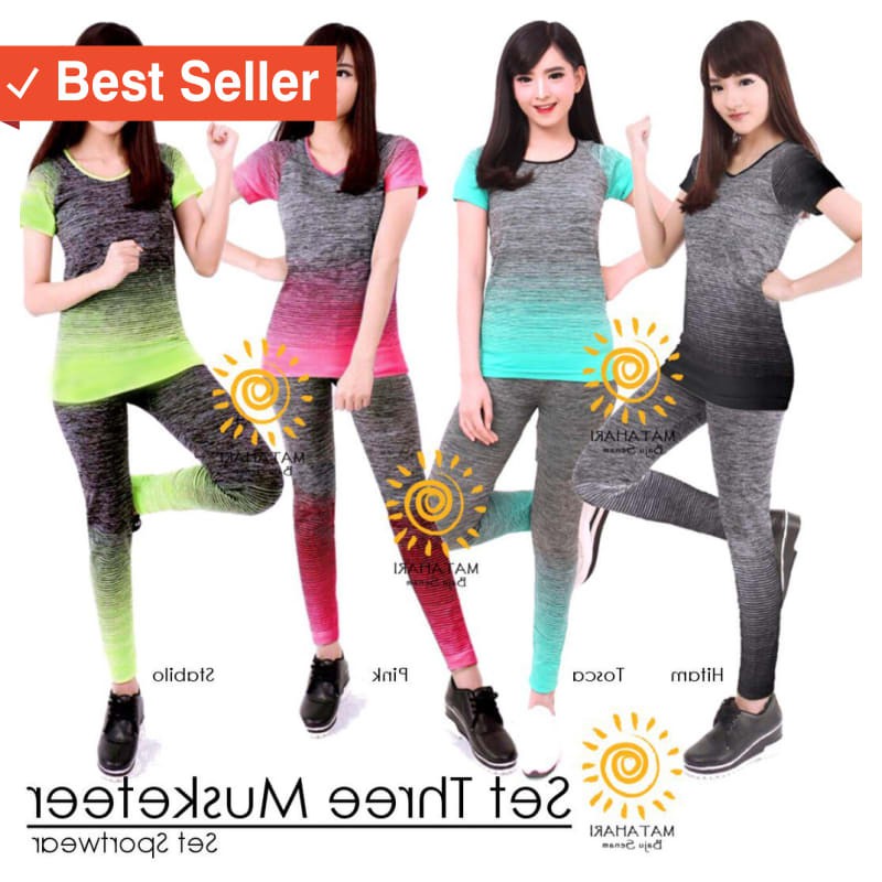 MURAH FASHION BAJU CEWEK / Baju senam three Musketeers Baju aerobic Baju zumba Kaos zumba Kaos