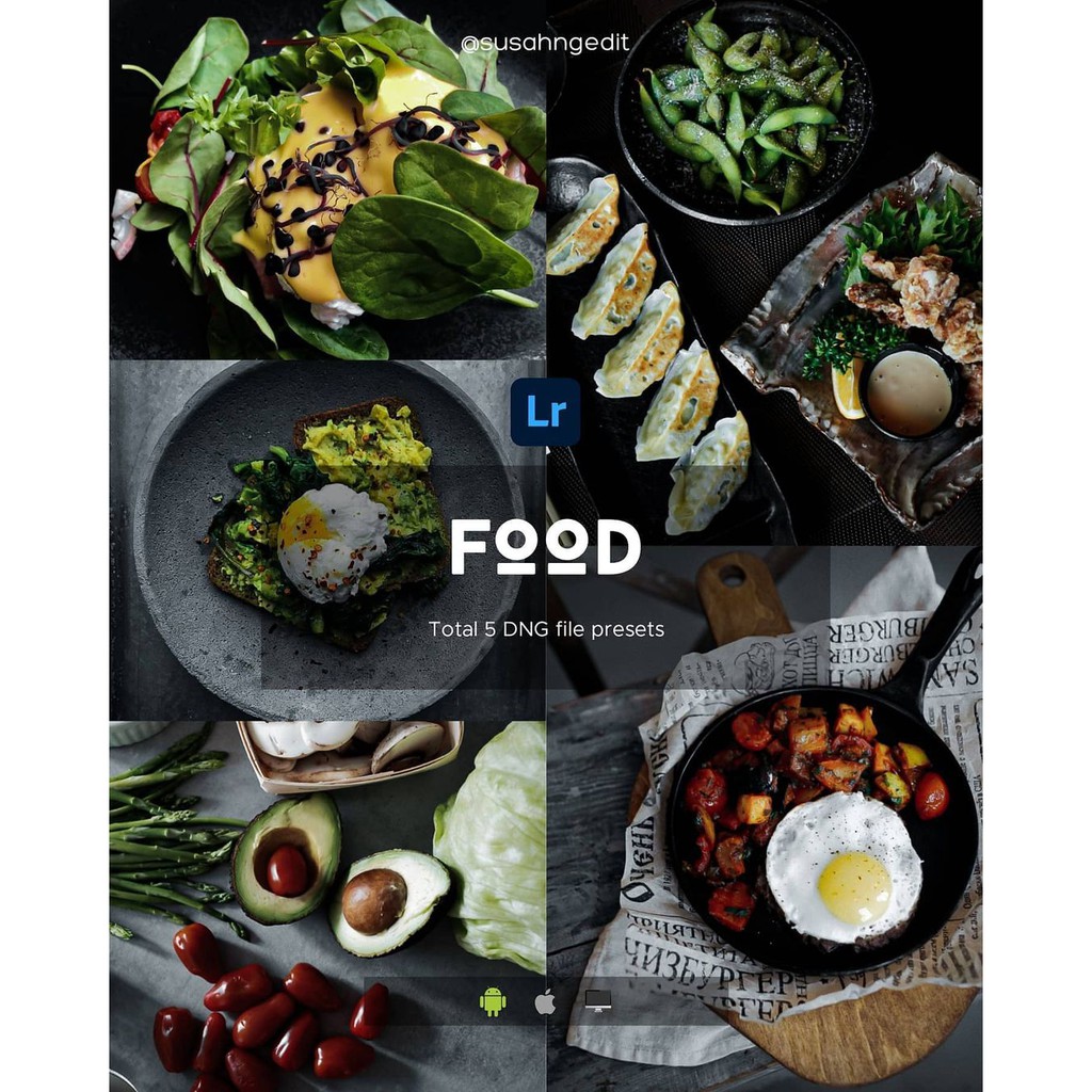 PRESET LIGHTROOM PREMIUM / FOOD (PC / IOS / Android)