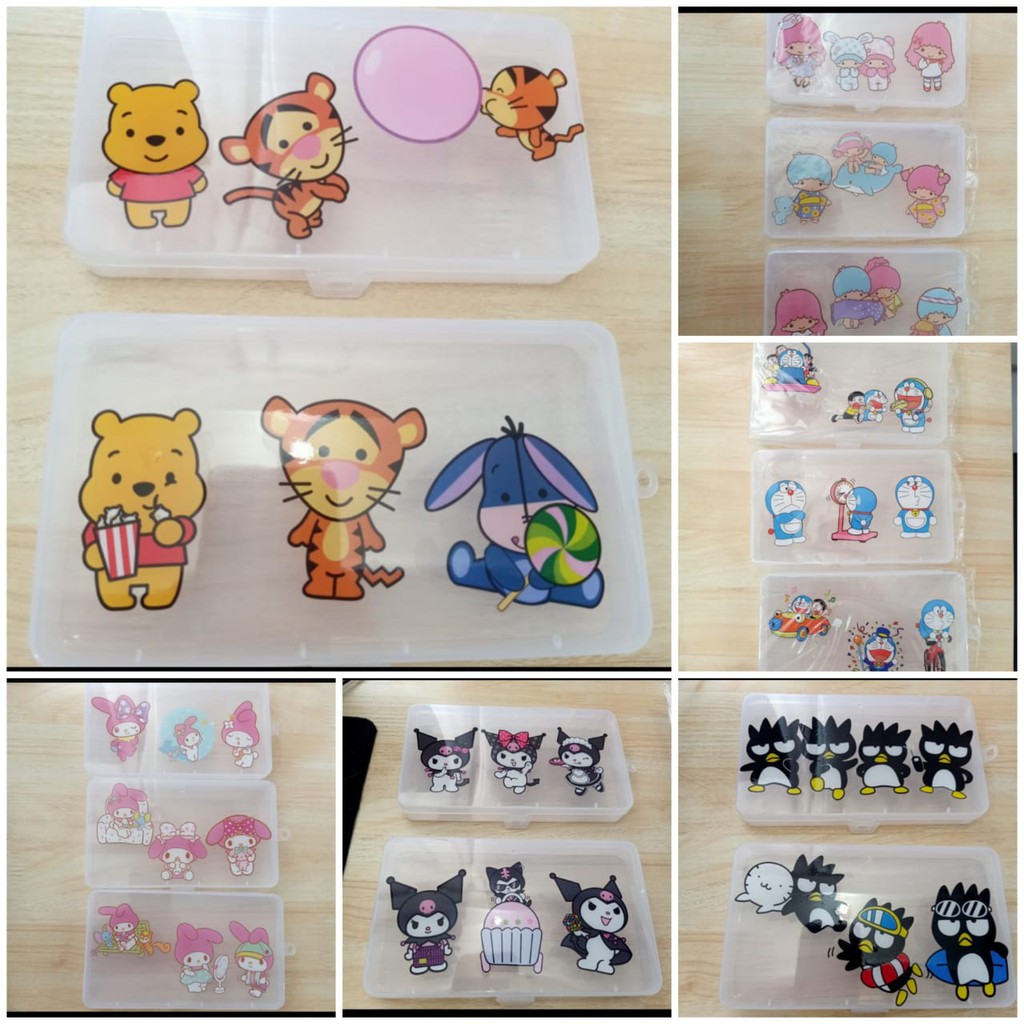 Kotak Plastik Masker Kartun / Tempat penyimpanan Masker / Case Masker