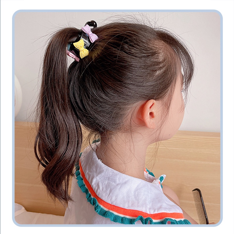 Jepit Rambut Anak Perempuan Korea Motif Strawberry Jedai Ponytail Fashion Akseosoris Kekinian AK240