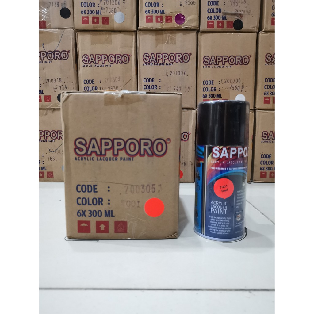 Cat Semprot Sapporo Paint 7001 Red