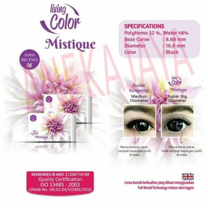 SOFTLENS WARNA LIVING COLOR MISTIQUE BIG EYES