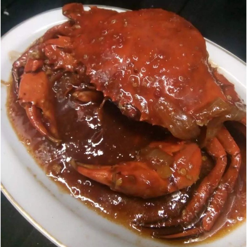 

kepiting bakau 300 gram saus padang