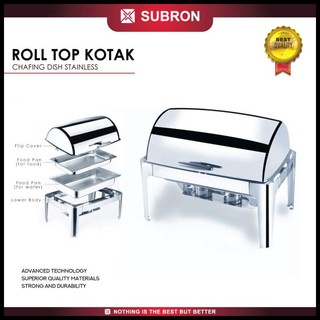 Jual Subron Roll Top 9L Chafer Chafing Dish Stainless Wadah Saji ...