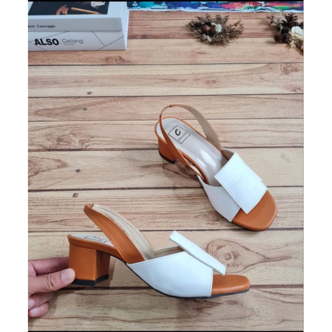 ABBUSHOES AJ 09 hak tahu tali kotak wanita 5cm