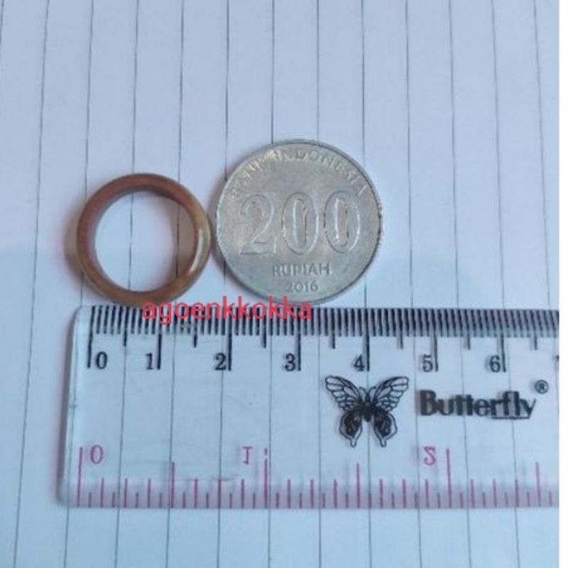 Cincin mata 1 coklat ukuran 13 kokka kaukah