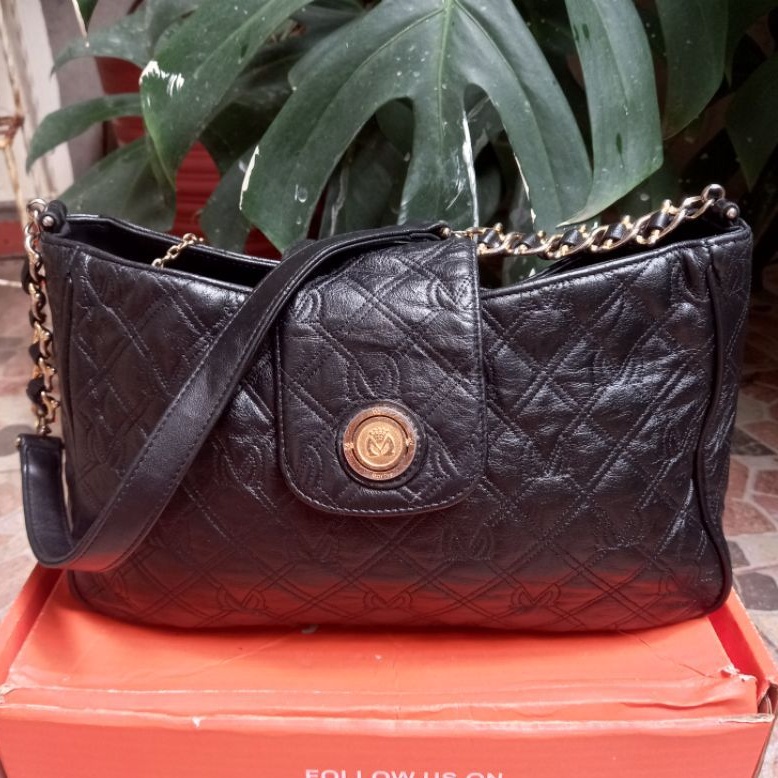 Preloved Tas rantai ketek / hobo kulit asli