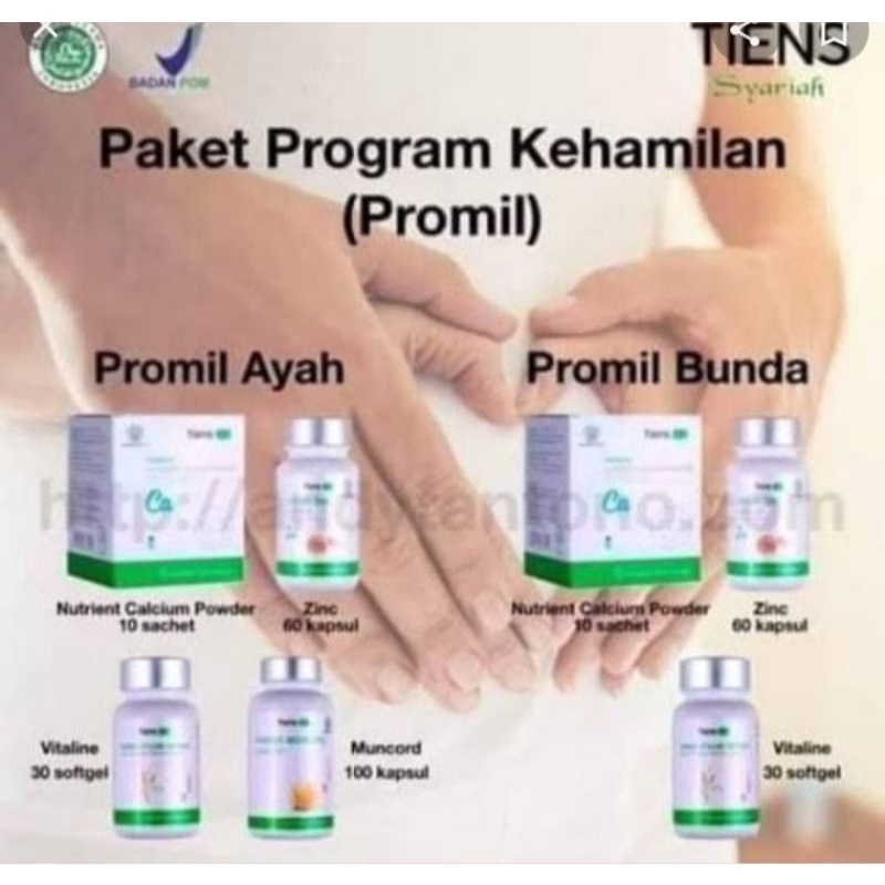 PAKET PROMIL || PROGAM KEHAMILAN SUAMI DAN ISTRI TIENS ORI