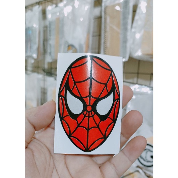 Sticker Kepala Spiderman stiker cutting